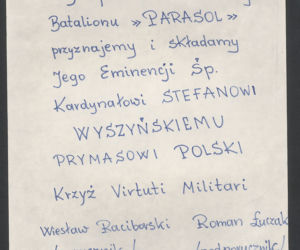 Powstanie Warszawskie. Wystawa o prymasie Stefanie Wyszyńskim