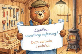 Kartka z życzeniami na Dzień Dziadka 2026