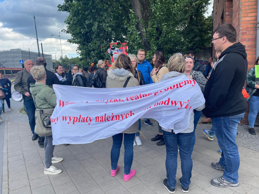 Strajk MOPS Łódź 21 czerwca