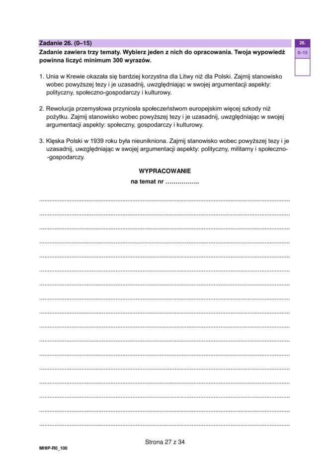 Matura 2026 z rozszerzonej historii: arkusze CKE [Formuła 2023] 18.05.2026