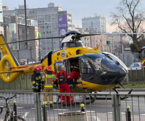 Lądowanie śmigłowca w centrum Warszawy. Interweniowała również policja!