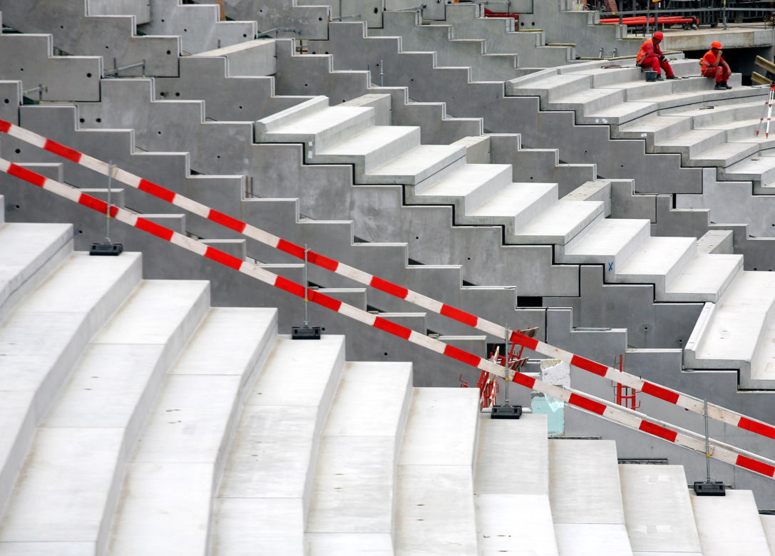Budowa Stadionu Narodowego w Warszawie - archiwalne zdjęcia