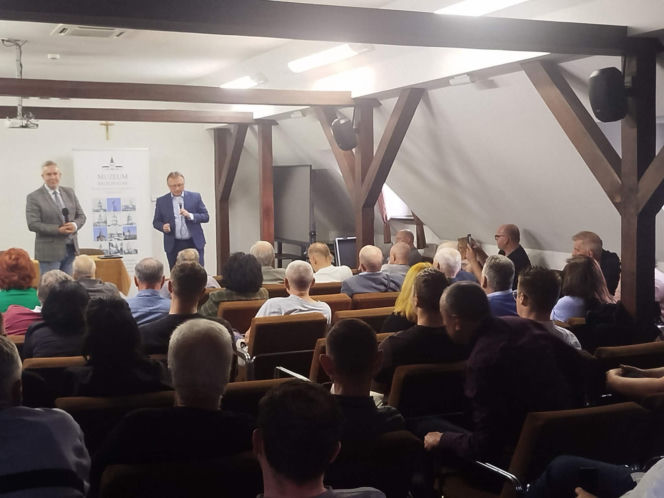 Marek Budzisz w Muzeum Regionalnym w Siedlcach