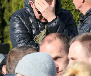 Ból, rozpacz, łzy. Poruszające sceny na pogrzebie Łukasza Litewki