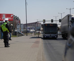 Policja i wojsko na ulicach Krakowa