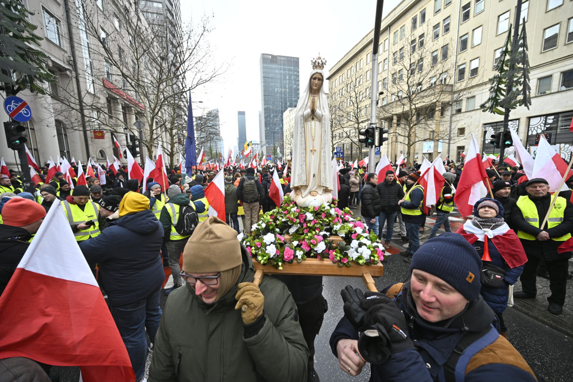 Protest rolników w Warszawie (3.01.2025)