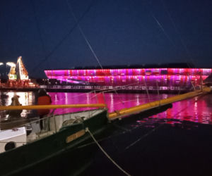 Iluminacja Morskiego Centrum Nauki w Szczecinie