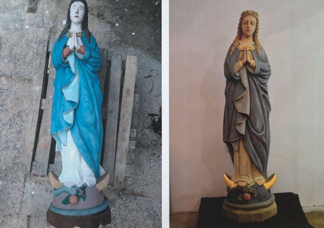 Fatalna renowacja figurki Maryi. Właściciel w szoku!