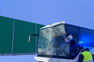 Wypadek w okolicach miejscowości Kroczewo (11.02.2026)