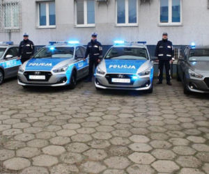 Nowe radiowozy marki Hyundai w Łowiczu