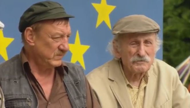 Ranczo 8 sezon odc. 94. Solejuk (Sylwester Maciejewski), Stach Japycz (Franciszek Pieczka)