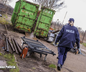 Zobaczcie jak wyglądała akcja policjantów na złomowiskach. 