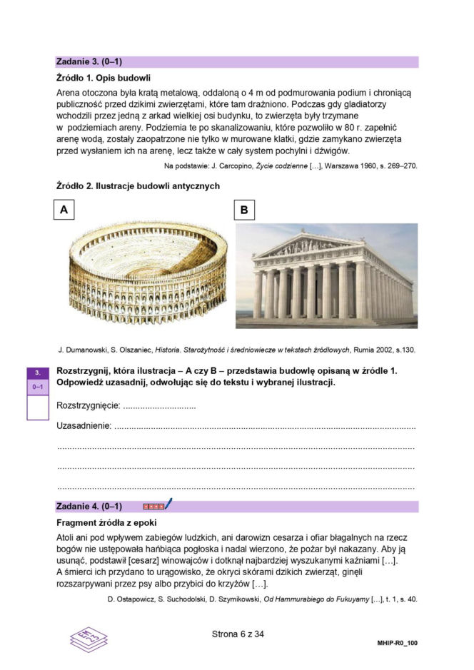 Próbna matura historia 2026. Arkusze i odpowiedzi CKE