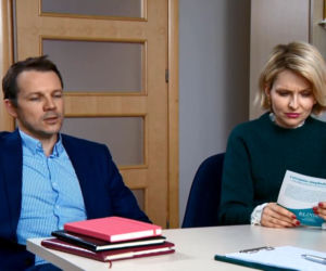 Barwy szczęścia, odc. 2092. Bożena (Marieta Żukowska), Bruno (Lesław Surek)