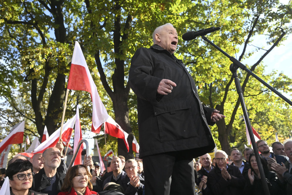 Protest pod TK. Kaczyński