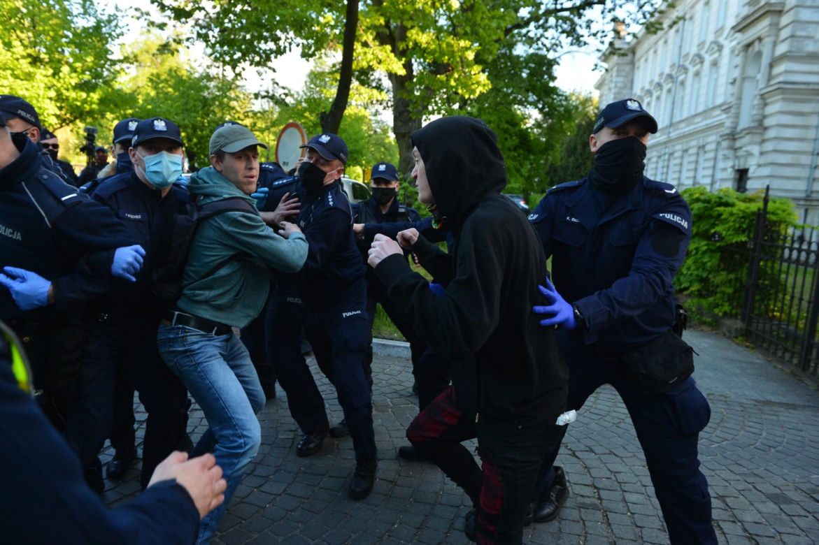 Protest przedsiębiorców pod kancelarią premiera