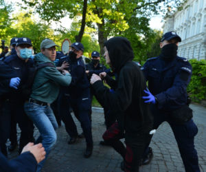 Protest przedsiębiorców pod kancelarią premiera