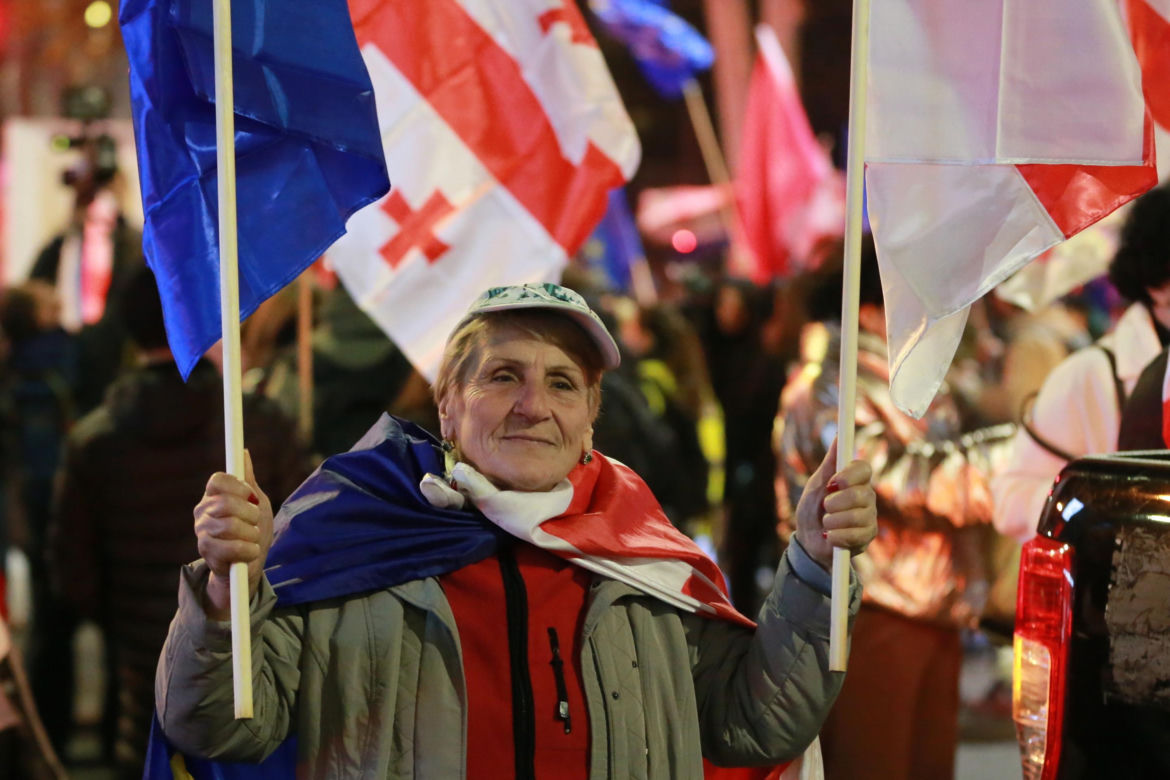 Protesty w Tbilisi