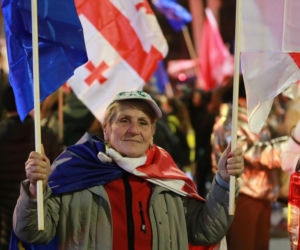 Protesty w Tbilisi