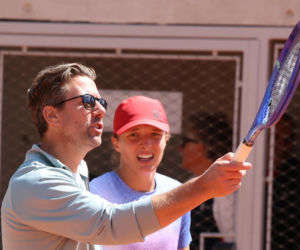 Iga Świątek i Wim Fissette. Nerwy na treningu