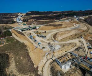 Najwyższa estakada w Polsce powstaje na S19 Babica Jawornik. Na plac budowy prowadzą serpentyny