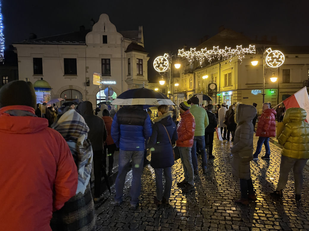 Lex TVN. Protest mieszkańców Nowego Sącza