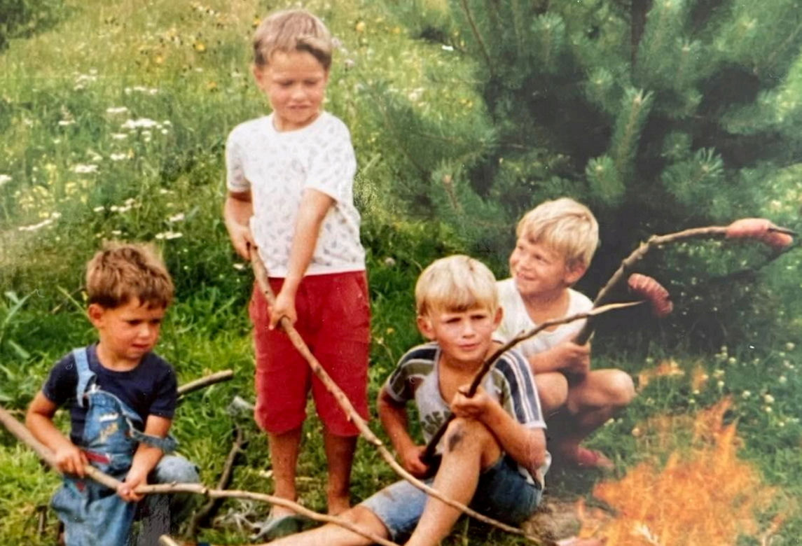 Michał Kołodziejczak z bratem Łukaszem