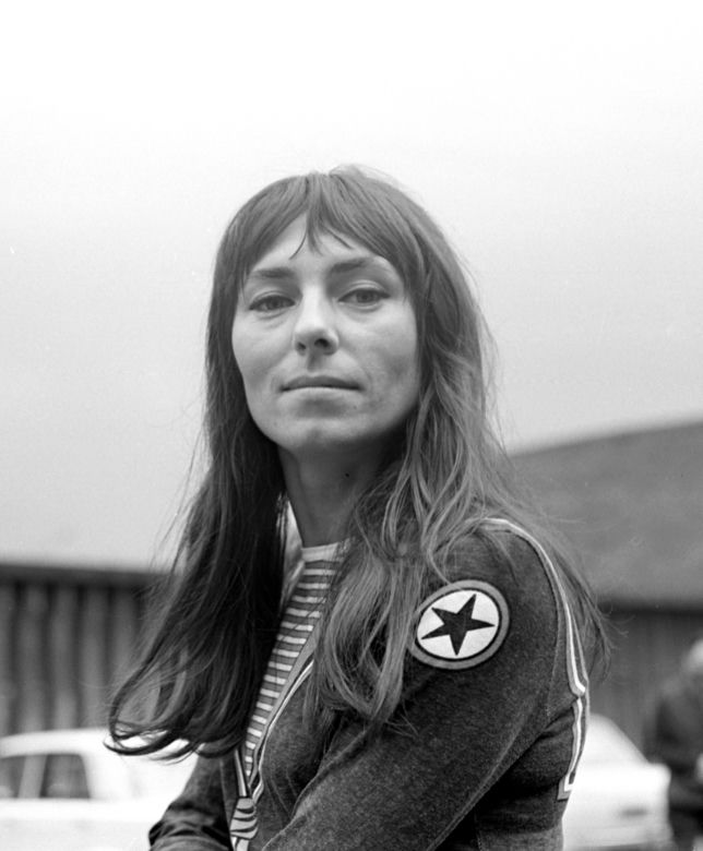 Mira Kubasinska, wokalistka zespołu Breakout, Zabrze, lat 70. XX w. 