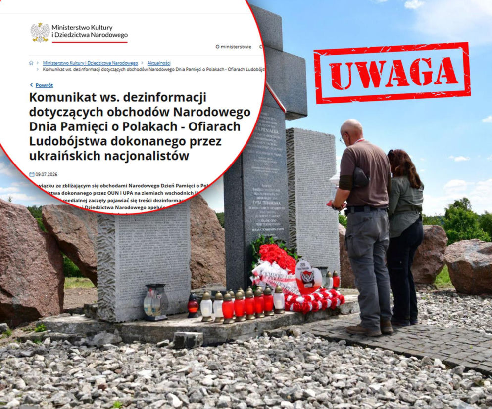 Pomnik ofiar zbrodni wołyńskiej i komunikat resortu o dezinformacji. O apelu rządu przeczytasz na SE Polityka.