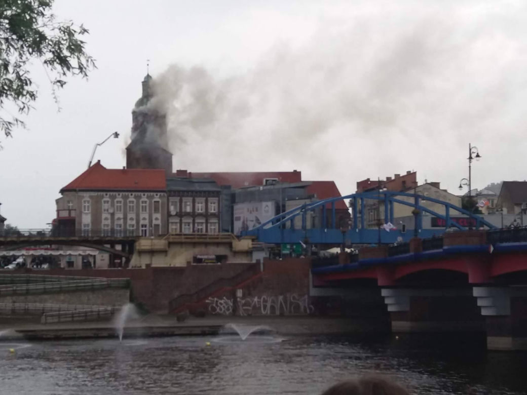 Pożar katedry Gorzów