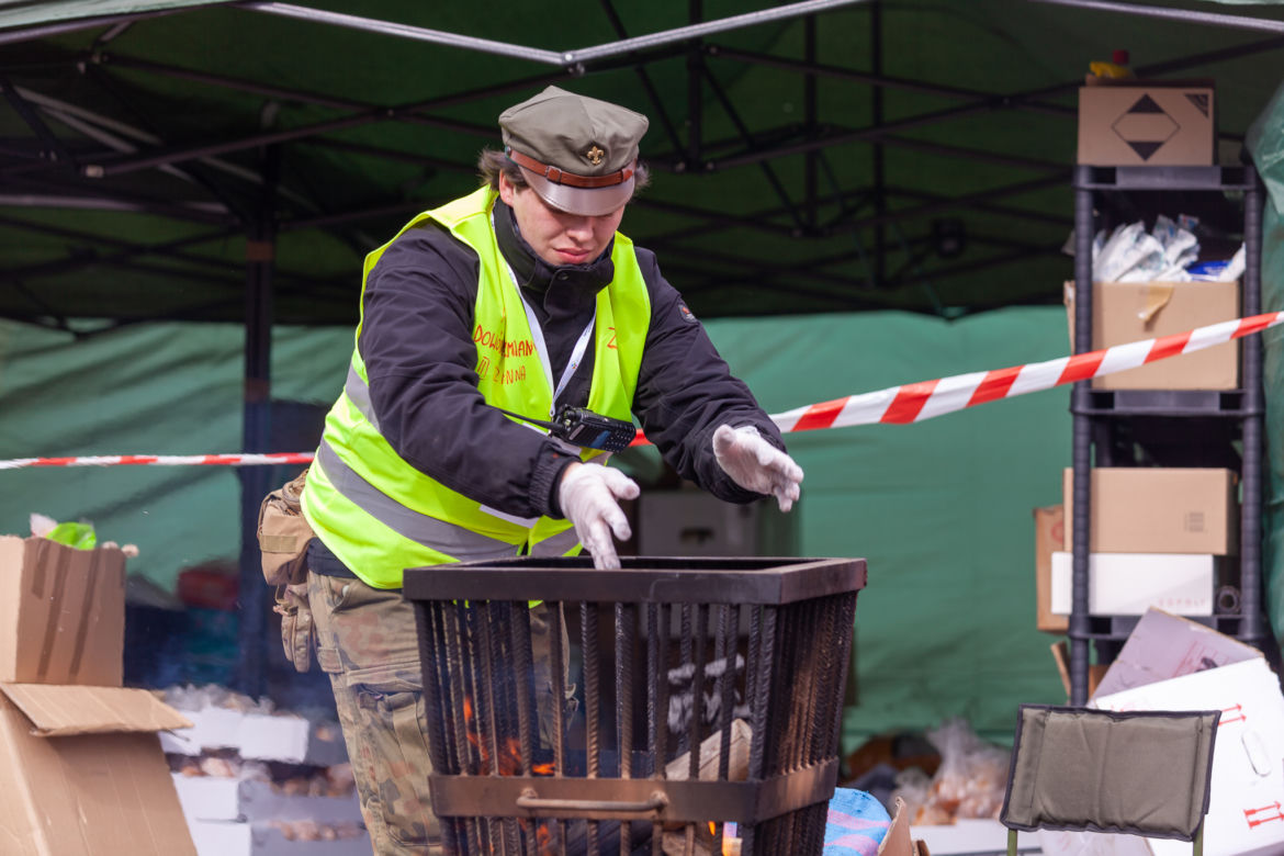 Harcerze z Siedlec aktywnie włączają się w pomoc uchodźcom w ramach kontyngentu humanitarnego ZHP "Zastęp Granica"