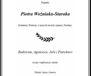 Piotr Woźniak-Starak - nekrologi