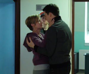 Pierwsza miłość. Sabina (Urszula Dębska), Natan (Krzysztof Kwiatkowski)