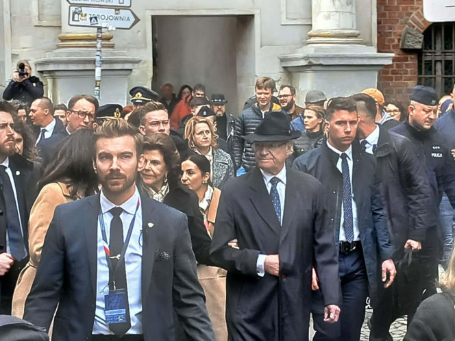 Król Szwecji Karol XVI Gustaw oraz królowa Sylwia w Gdańsku