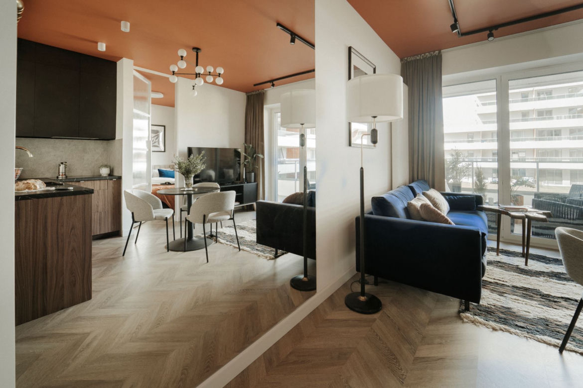 Salon z aneksem kuchennym