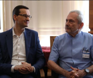 Premier Morawiecki u sześcioraczków z Krakowa