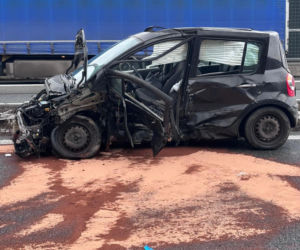 Wypadek na A4 w stronę Tarnowa. Lądował LPR, ogromne korki