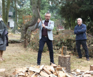M jak miłość odc. 1124. Rafał (Przemysław Bluszcz), Anna (Tamara Arciuch), Adam Werner (Jacek Kopczyński)