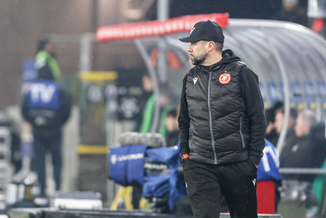 GKS Katowice - Widzew Łódź, zdjęcia kibiców z meczu 20. kolejki PKO BP Ekstraklasy