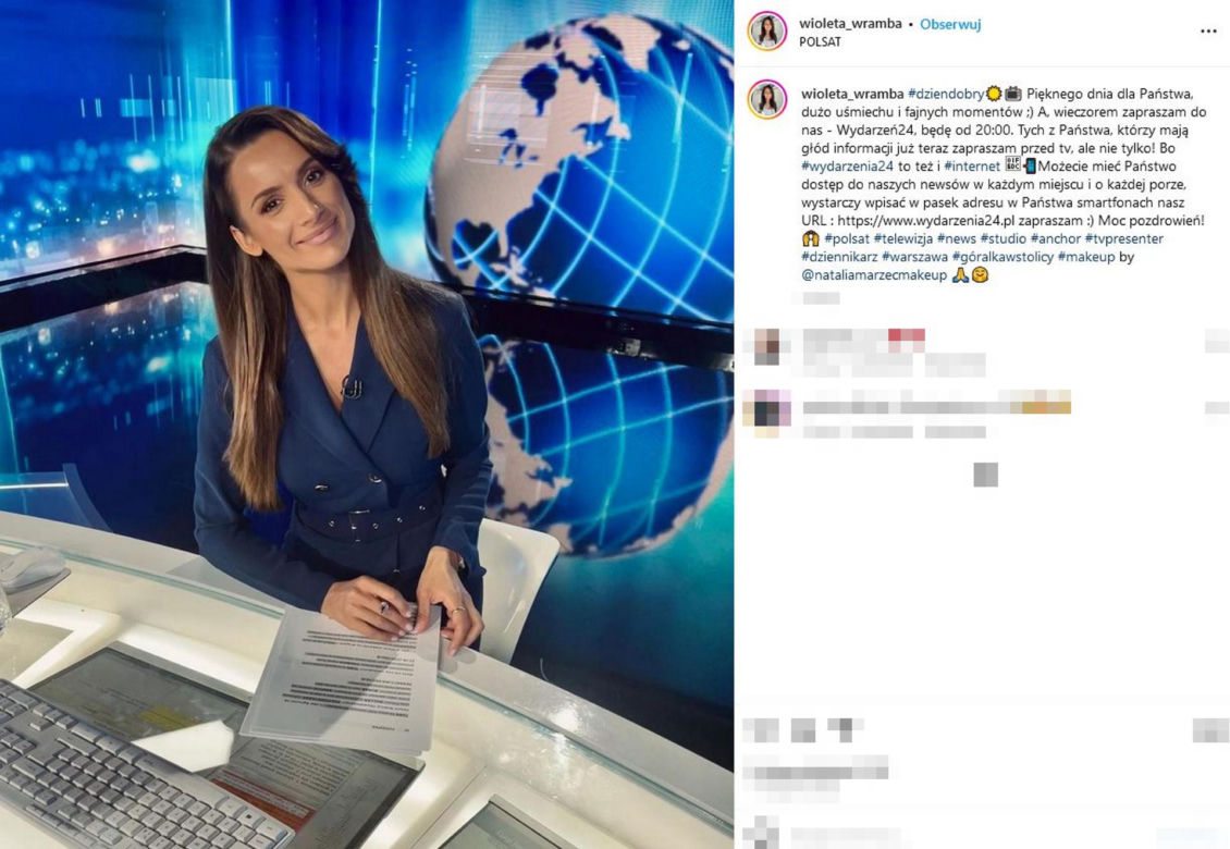 WIoleta Wramba  Prezenterka TVP Info zakrywa tatuaże na wizji