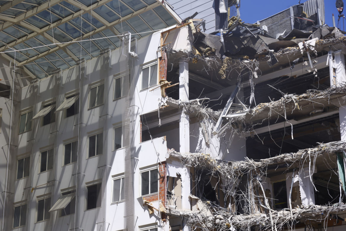 Rozbiórka Atrium International - aktualne zdjęcia,30 maja 2023 