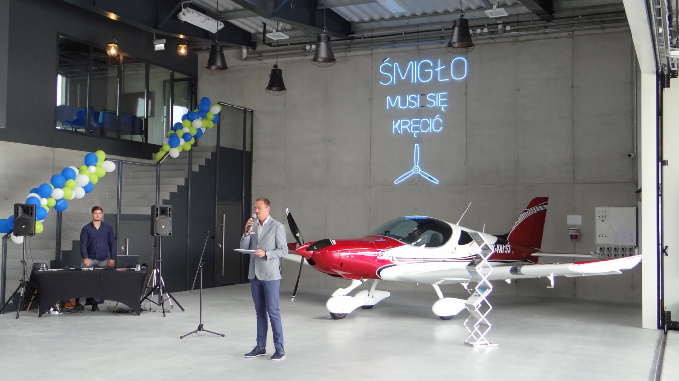 Otwarcie pierwszego salonu samolotowego w Polsce