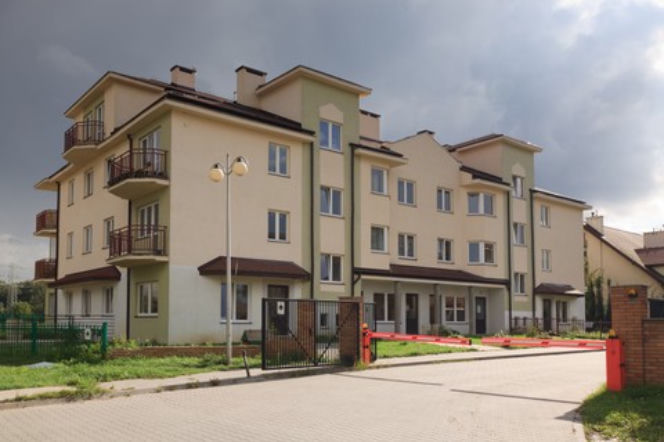 szlaban, osiedle