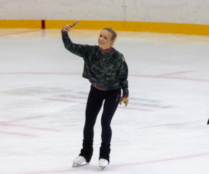 Aneta Zając na łyżwach