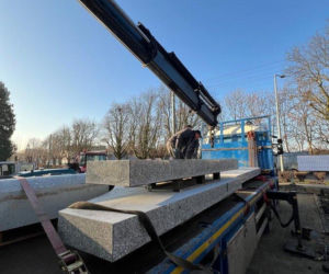 Budowa pomnika Żołnierzy 55. Poznańskiego Pułku Piechoty w Lesznie