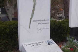 Grób Pawła Królikowskiego na Powązkach w Warszawie