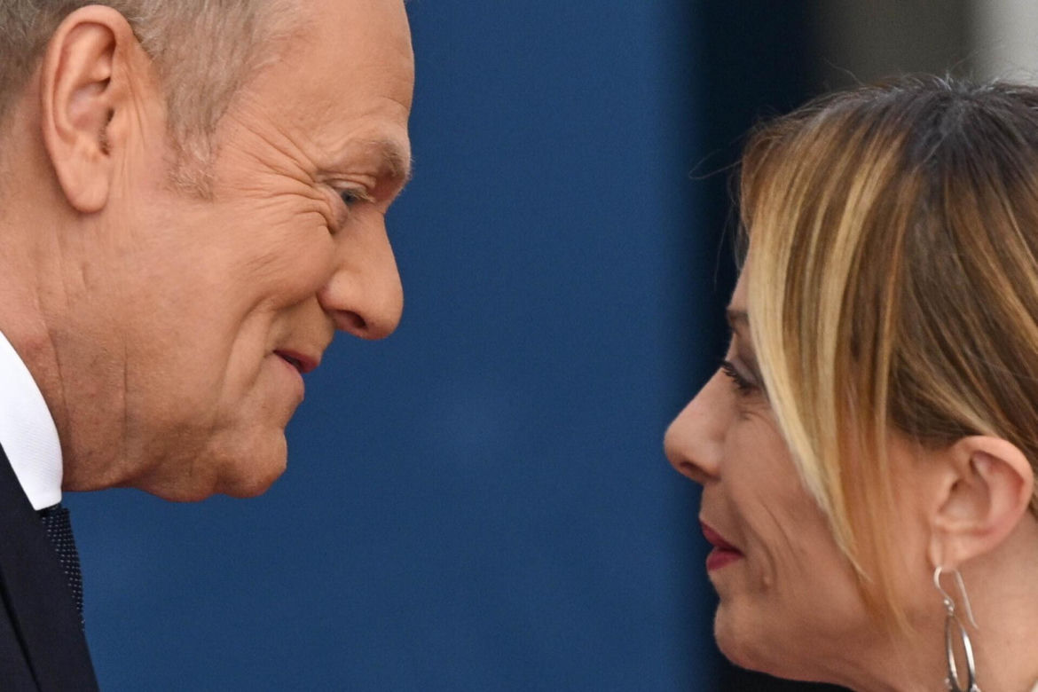 Donald Tusk spotkał się z Giorgią Meloni