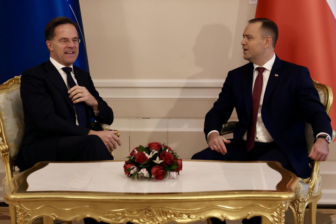 Rutte na spotkaniu z Nawrockim