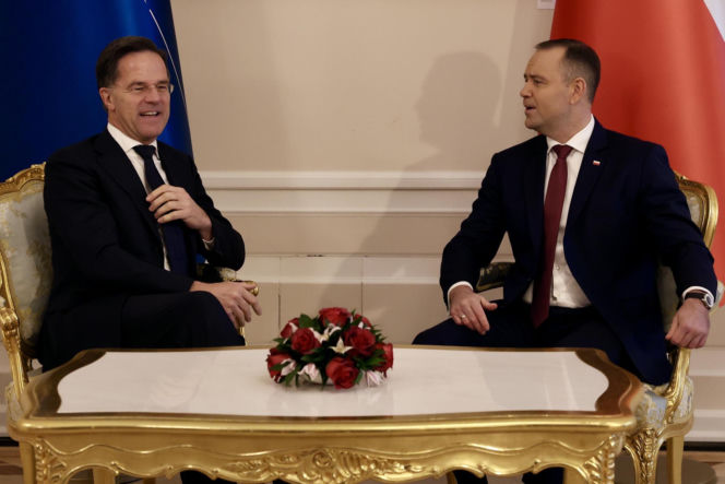 Rutte na spotkaniu z Nawrockim
