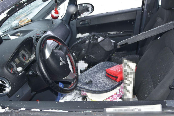 Dachowanie na S12/S17 w Kurowie